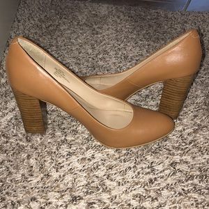 Tan Leather Pumps